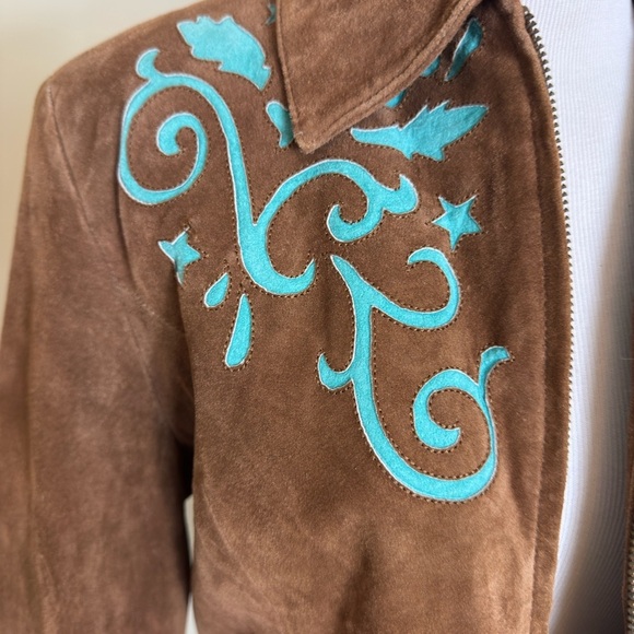 Roper Jackets & Blazers - Roper Brown Suede Western Jacket Medium